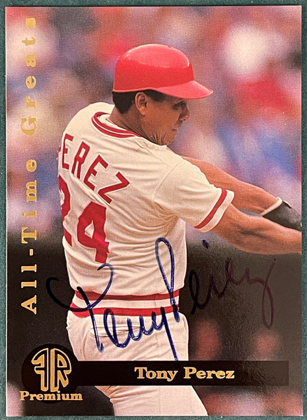 Tony Perez 1993 Spectrum Holdings Group Autographed Card