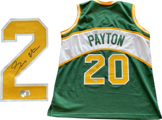 Gary Payton Autographed Seattle Supersonics Custom Jersey (BVG)