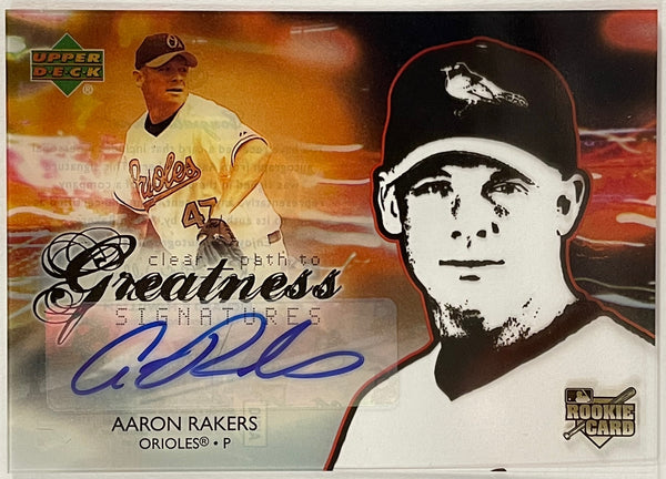 Aaron Rakers 2006 Upper Deck Future Stars Autographed Card