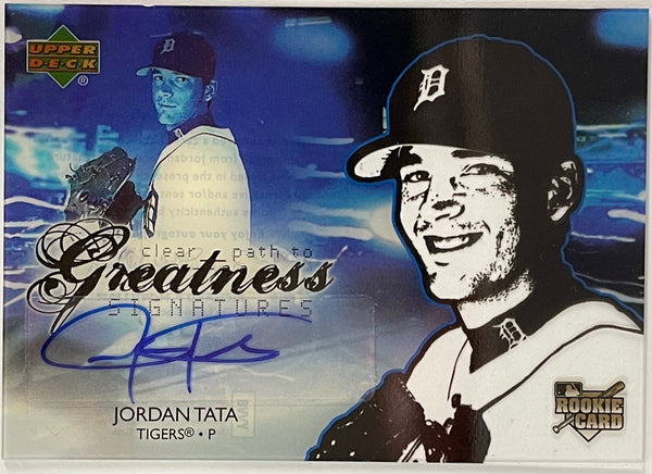 Jordan Tata 2006 Upper Deck Future Stars Autographed Card