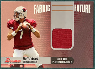 Matt Leinart 2006 Bowman Game Used Jersey Card