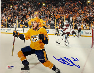 Viktor Arvidsson Autographed Nashville Predators 8x10 Photo (PSA)