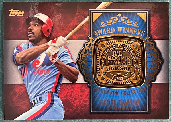 Andre Dawson 2012 Topps Sterling Golden Ring Collection Card