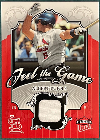 Albert Pujols 2006 Fleer Ultra Feel the Game Jersey Card