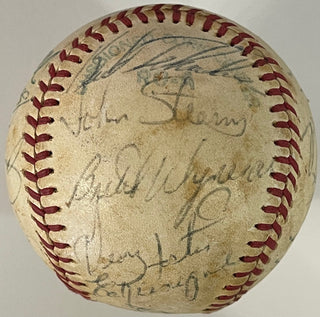 Old Timers Autographed Official Major League Baseball