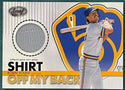 Robin Yount 2003 Leaf Game Worn Jersey Card