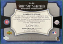 Nomar Garciaparra 2005 Autographed Sweet Spot Signature Card #46/175