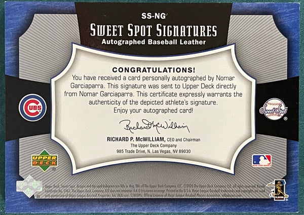 Nomar Garciaparra 2005 Autographed Sweet Spot Signature Card #46/175