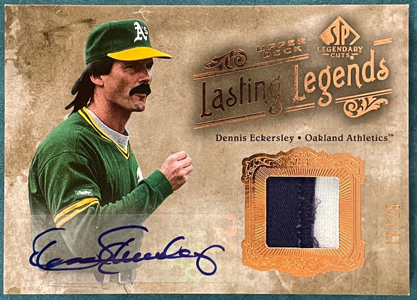 Dennis Eckersley 2005 Autographed SP Legendary Cuts Card #19/25