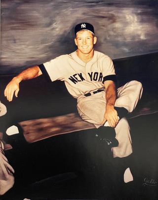 Mickey Mantle Unsigned 8x10 Baseball Photo