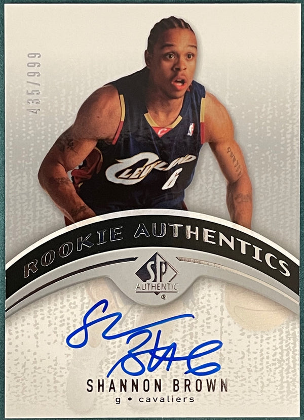 Shannon Brown 2006-07 Autographed Upper Deck SP Authentic Card #435/999