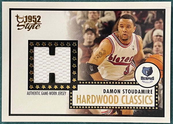 Damon Stoudamire 2005-06 Topps 52 Style Game Worn Jersey Card