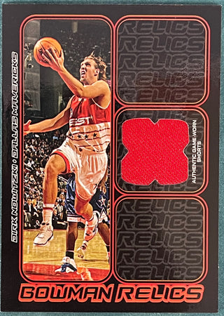 Dirk Nowitzki 2006-07 Topps Game Worn Shorts Card