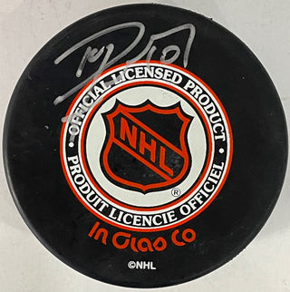 Dave Lowry Autographed 1996 Stanley Cup Puck