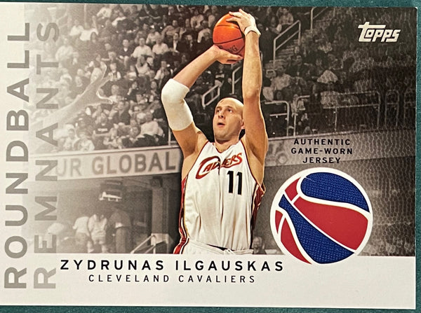 Zydrunas Ilgauskas 2009-10 Topps Game Worn Jersey Basketball Card