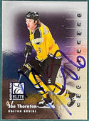 Joe Thornton Autographed 1998-99 Donruss Elite Card