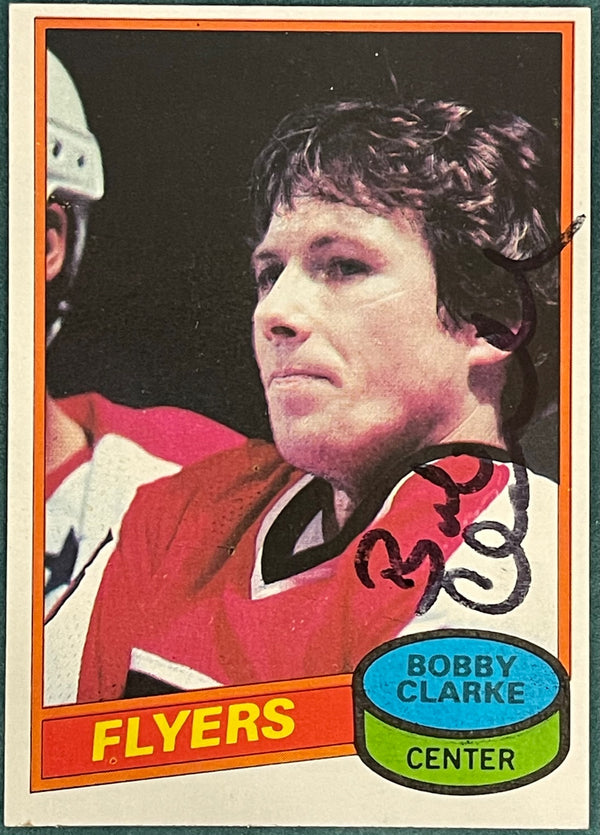 Bobby Clarke Autographed 1980-81 Topps Card