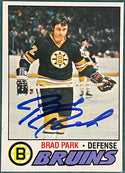 Brad Park Autographed 1977-78 Topps Card