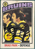 Brad Park Autographed 1976 O-Pee-Chee Card