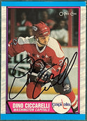 Dino Ciccarelli Autographed 1989 O-Pee-Chee Card