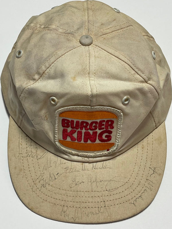 Dolphins Autographed Burger King Hat