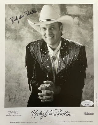 Ricky Van Shelton Autographed 8x10 Celebrity Photo (JSA)