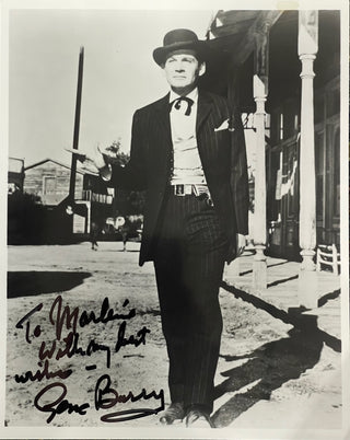 Gene Barry Autographed 8x10 Celebrity Photo