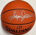 Sam Jones Autographed Spalding Indoor/Outdoor Basketball (Beckett)