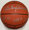 Nate Archibald Autographed Spalding Leather Basketball