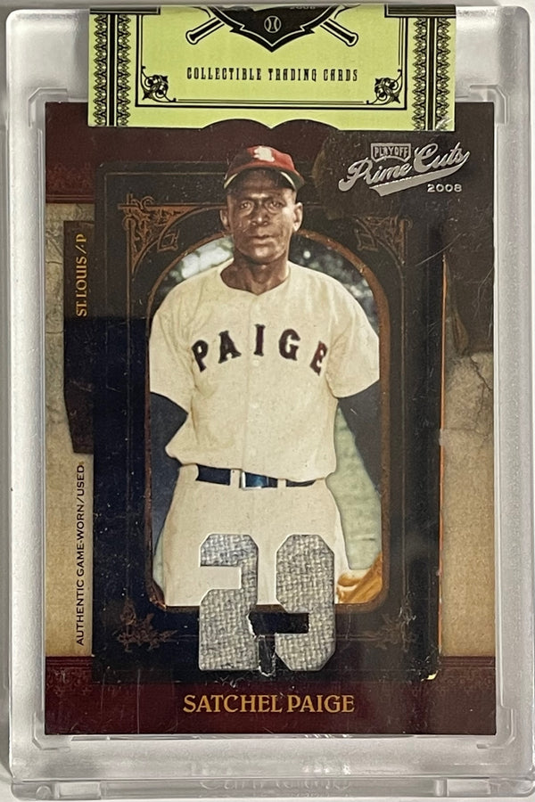 Satchel Paige 2008 Playoff Game Worn Jersey Card #2/5