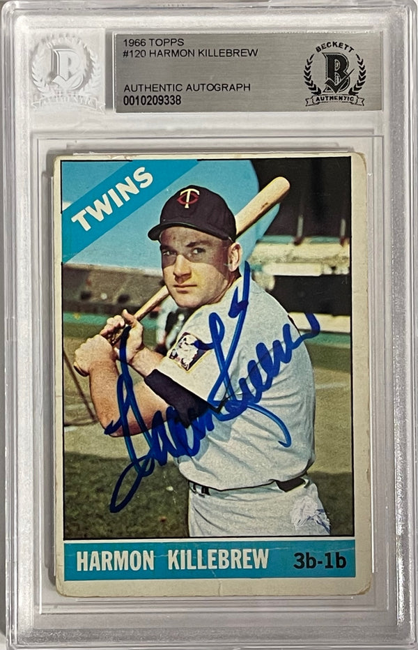 Harmon Killebrew autographed 1966 Topps Card #120 (Beckett)