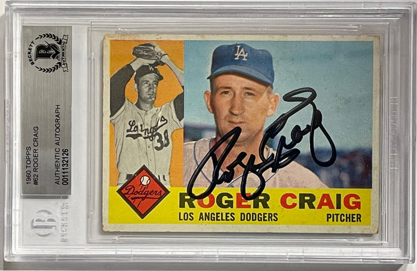 Roger Craig autographed 1960 Topps Card #62 (Beckett)