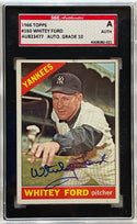 Whitey Ford autographed 1966 Topps Card #160 (SGC)