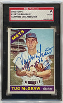 Tug McGraw Autographed 1966 Topps Card #124 (SGC)