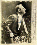 Red Holzman Autographed Black & White Wire Photo (JSA)