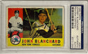 John Blanchard Autographed 1960 Topps Card #283 (PSA)