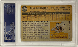 Bill Skowron Autographed 1960 Topps Card #370 (PSA)