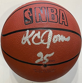 K. C. Jones Autographed Spalding Medium Size Mini Basketball