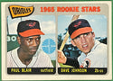 1965 Topps Rookie Stars Paul Blair & Dave Johnson Card