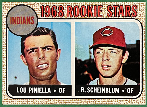 1968 Topps Rookie Stars Lou Piniella & R Scheinblum Card