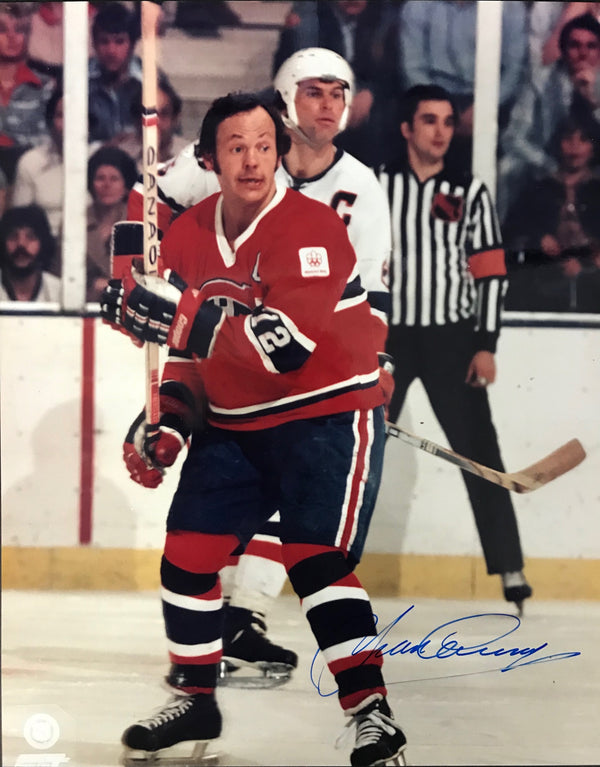 Yvan Cournoyer Autographed 8x10 Photo Montreal Canadiens