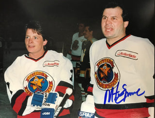 Mike Eruzione Autographed 8x10 Photo with Michael J Fox