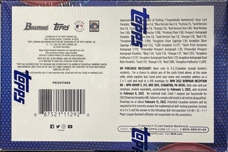 2022 Bowman Inception Baseball Hobby Box