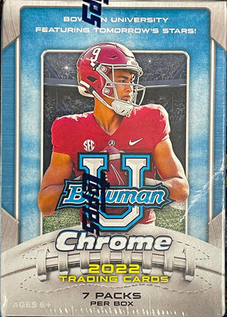 2022 Bowman University Chrome Football - Value Box