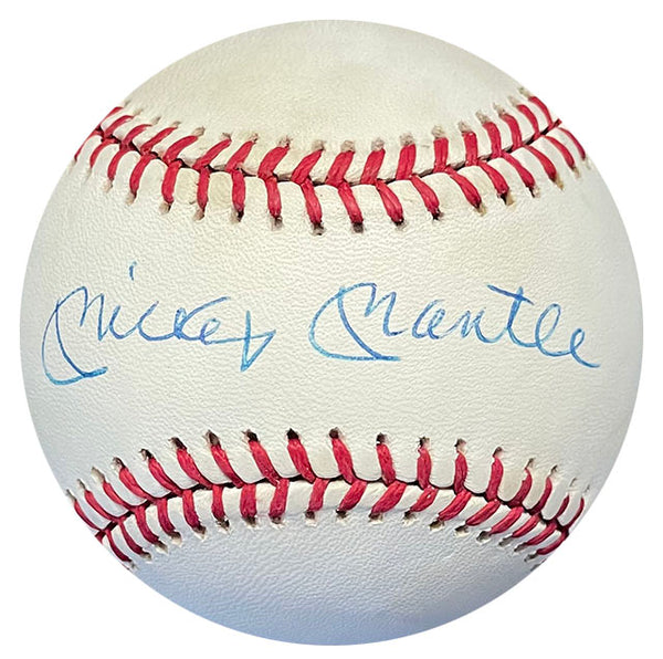 Mickey Mantle Autographed Official American League Bobby Brown Baseball (BVG)