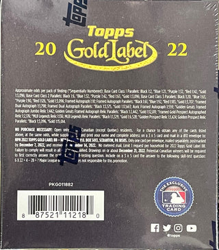 2022 Topps Gold Label Baseball Hobby Box