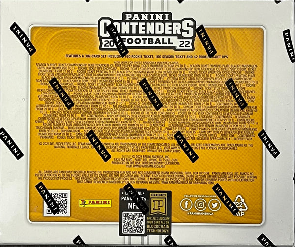 2022 Panini Contenders Football Hobby Box