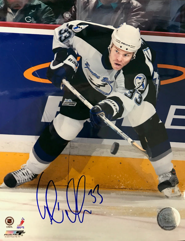 Fredrik Modin Autographed 8x10 Photo Tampa Bay Lightning