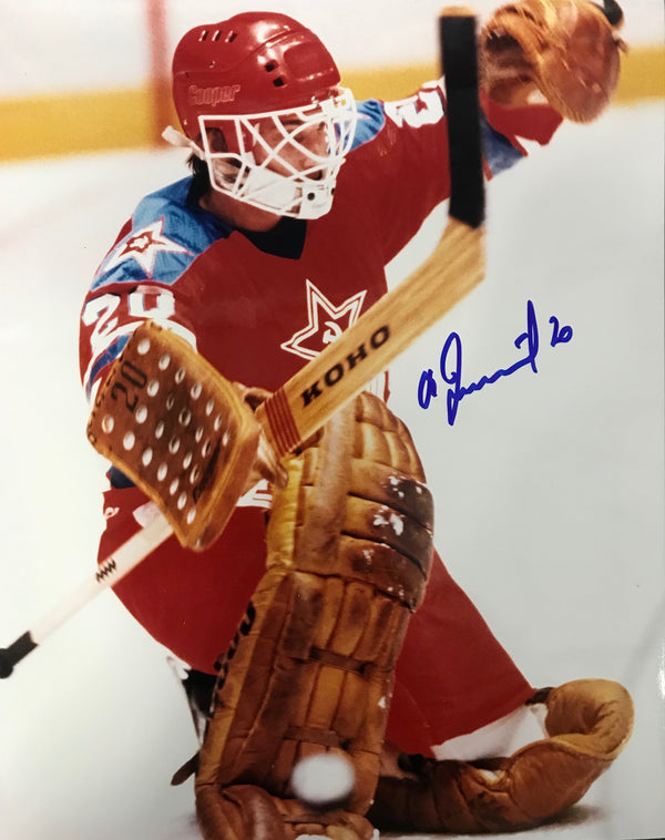 Vladislav Tretiak Autographed 8x10 Photo