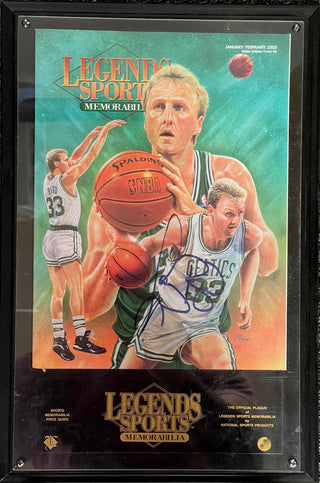 Larry Bird Legends Of Sport Autographed Plaque